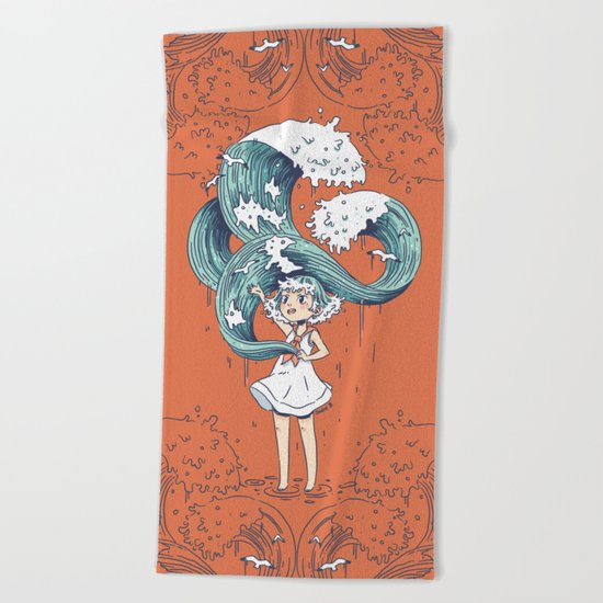 Daughter of the Sea Beach Towel