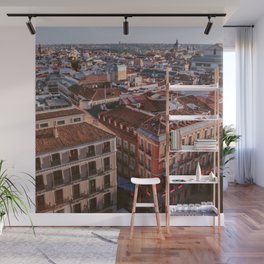 Spain Photography - Madrid Seen From Above Wall Mural