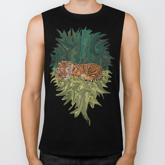 Tiger's Sunday Serendipity Biker Tank