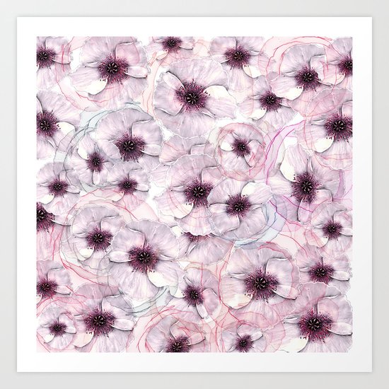 Flower carpet(53). Art Print