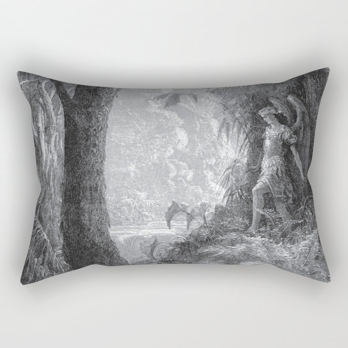 Gustave Dore: Paradise Lost XV Rectangular Pillow
