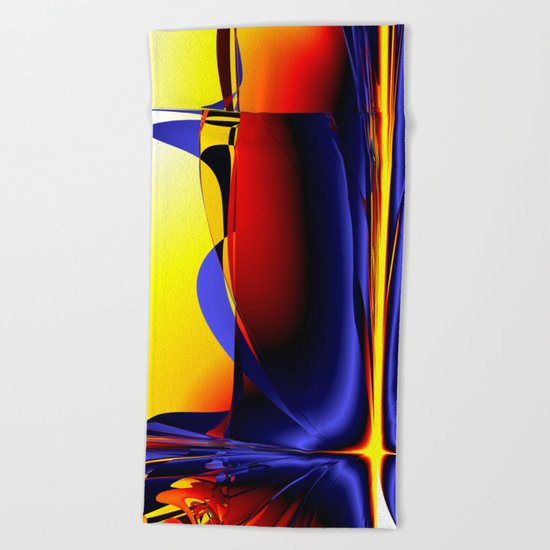 abstract shapes Beach Towel