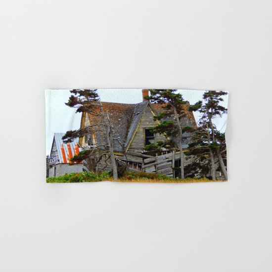 Abandoned Collapsing Homestead Hand & Bath Towel