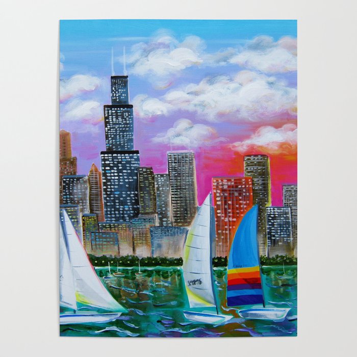 Magnificent Chicago Skyline Poster