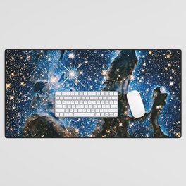 Pillars Of Creation Nebula, Galaxy Background, Universe Large Print, Space Wall Art Decor Desk Mat