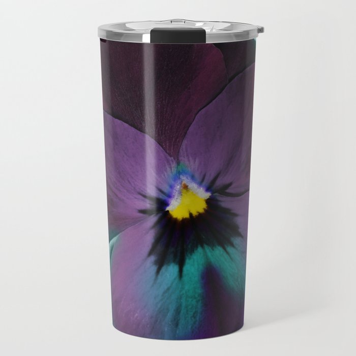 Purple viola tricolor Travel Mug