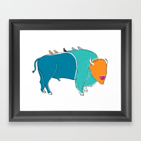 Bristol Bison Framed Art Print