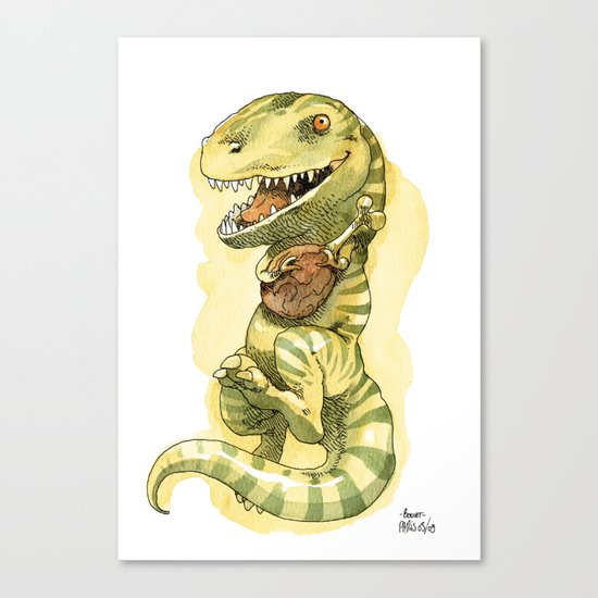 Dinosaure à viande Canvas Print