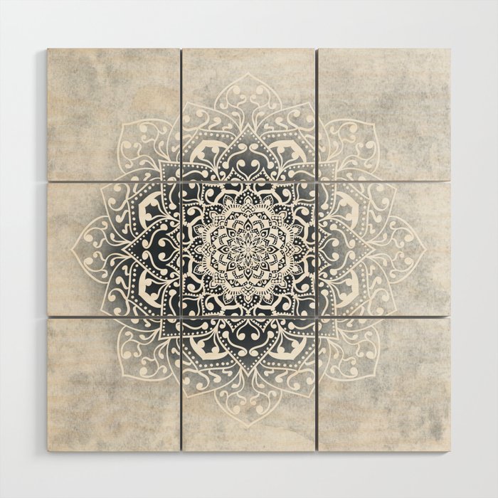 Winter Vibes Mandala Wood Wall Art By Nika