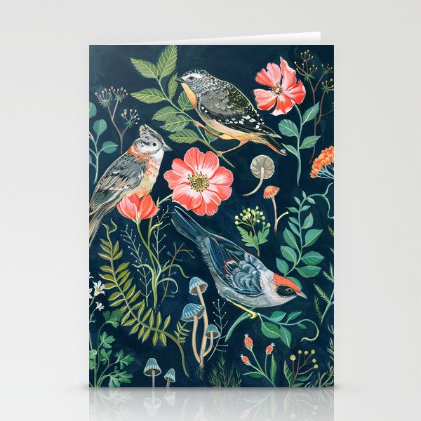 Birds Garden Stationery Cards