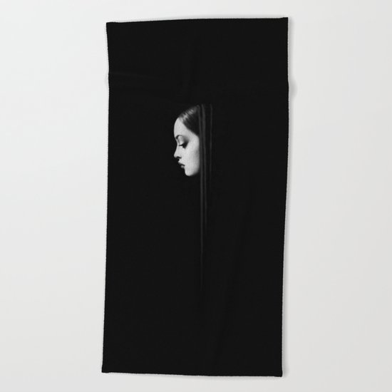 Back in Black Beach Towel
