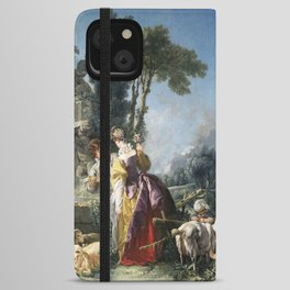 Francois Boucher The Fountain of Love (1748) iPhone Wallet Case