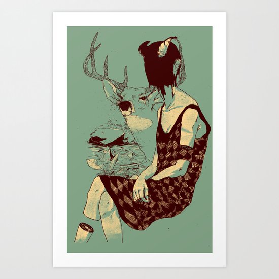Fragmented Beauty Art Print
