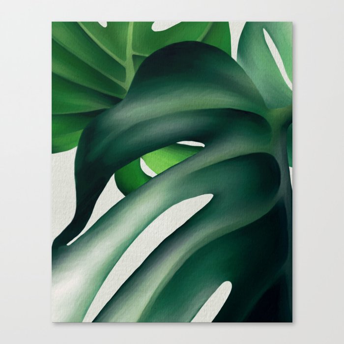 Monstera Leaves No. 1 Canvas Print