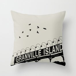 Granville Flock - Graphic Birds Series, Plain - Modern Home Decor Throw Pillow