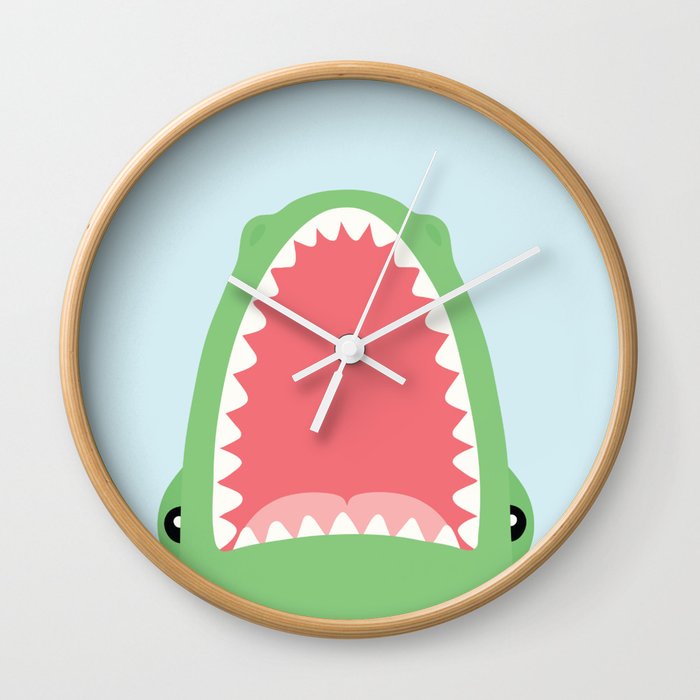 croc attack Wall Clock