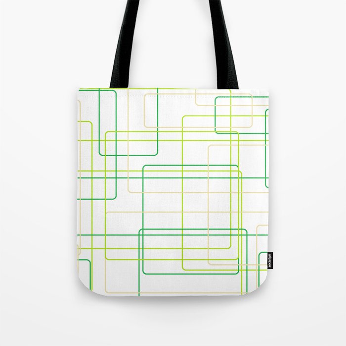 Green Line Pattern Tote Bag By Erikastamp Society6 Green Line Pattern Tote Bag