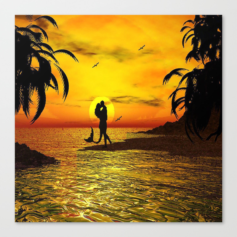 Sunset Kissed Mermaid Silhouette Canvas Print By Jnccreations Society6 Sunset Kissed Mermaid Silhouette Canvas Print By Jnccreations Society6