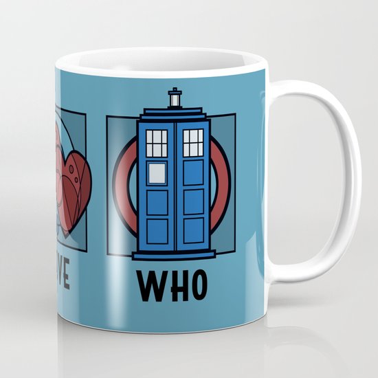 Peace, Love, Who Mug