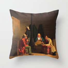Country Politician by George Caleb Bingham Throw Pillow