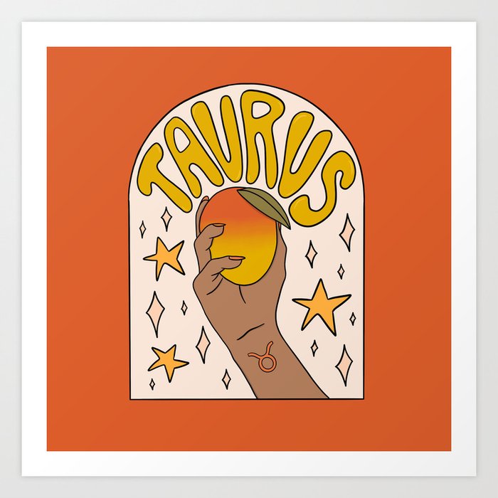 Taurus Mango Art Print