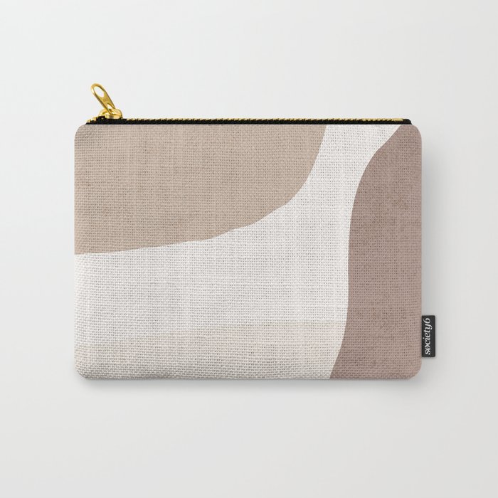 Organic Shapes Neutrals 1 Carry-All Pouch