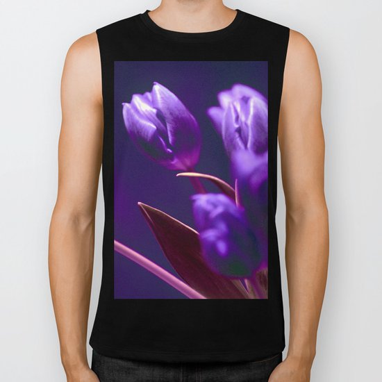 VIOLET TULIPS Biker Tank