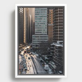 Manhattan Views | New York City Skyscrapers | Travel Photography Framed Canvas