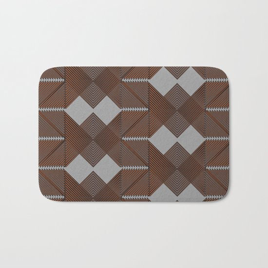 geometric 2 Bath Mat