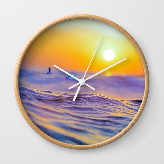 Classic, book, old, the old man and the sea, sunset Wall Clock