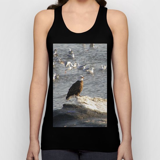 Eagle on Ice Unisex Tank Top