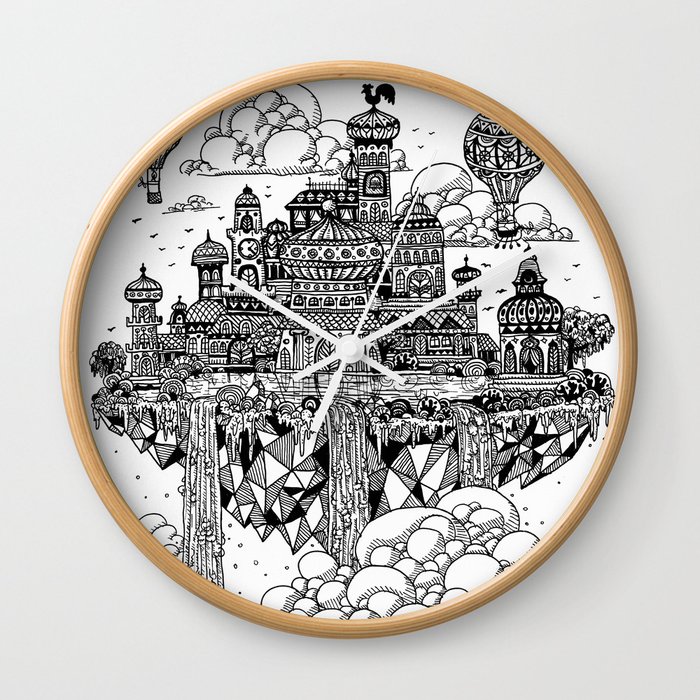 Floating city Wall Clock