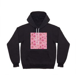 Dance of the Peony flowers - pink background Hoody