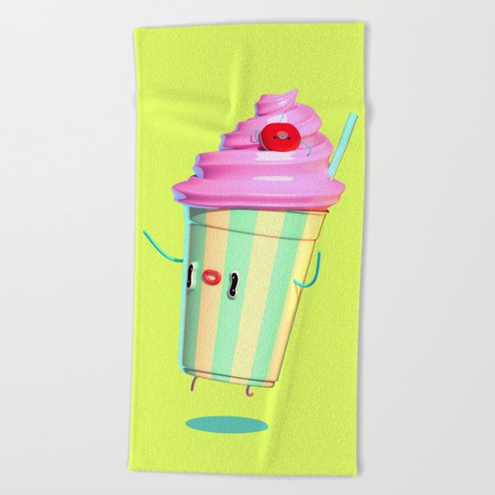 Milkshake Beach Towel