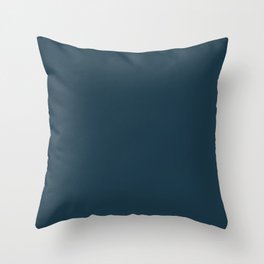 Sunken Harbor Blue Throw Pillow