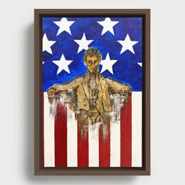 Abe Lincoln Framed Canvas