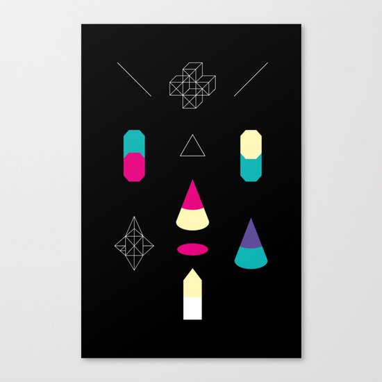 Play on Black Canvas Print