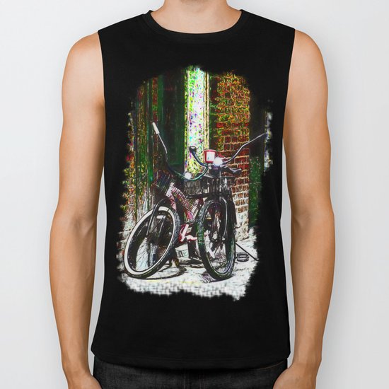 Two Bicycles In the Alley Biker Tank