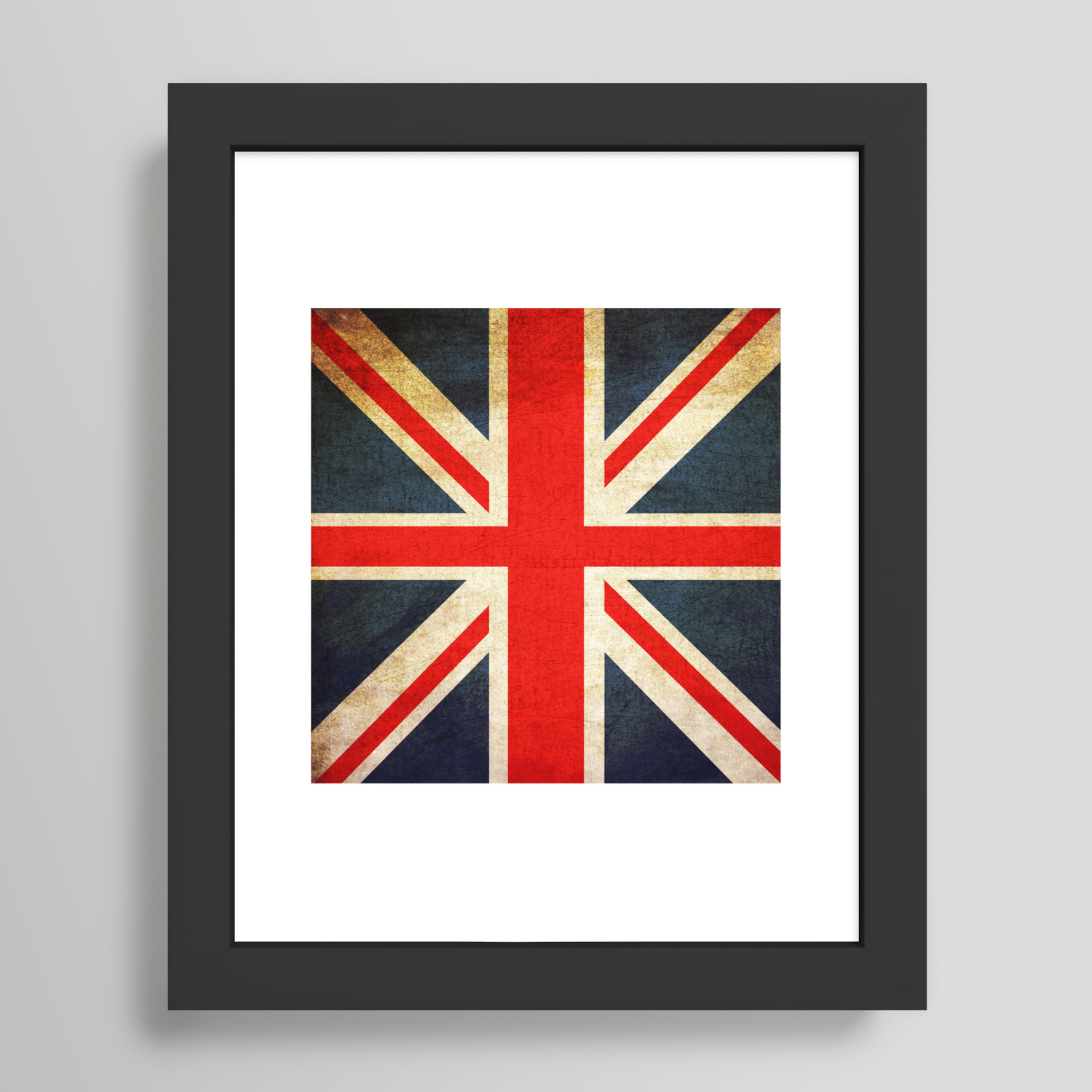 36 x 24 Union Jack British Flag Canvas Wall Art Print 