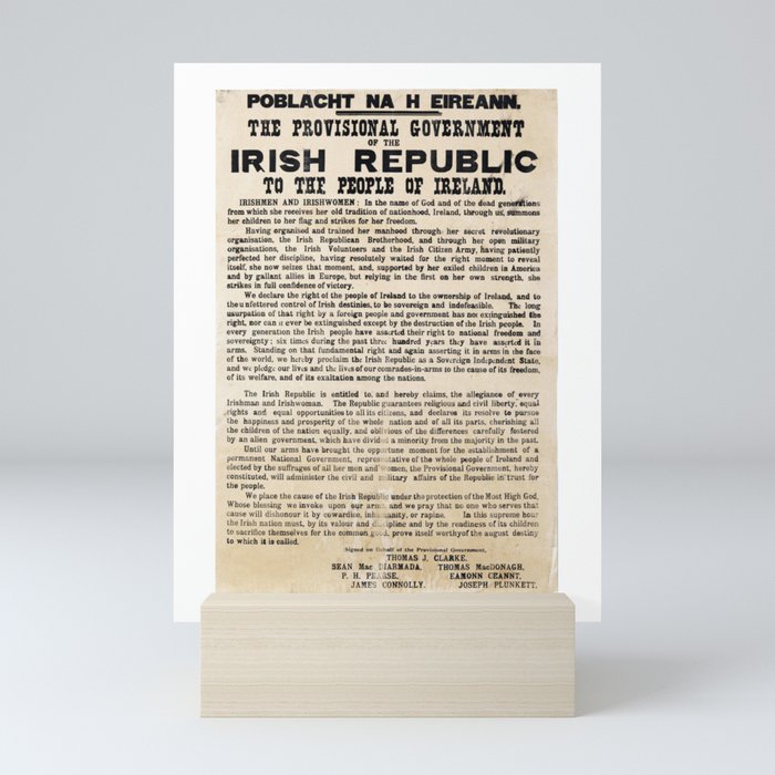 Irish Proclamation of Independence Mini Art Print