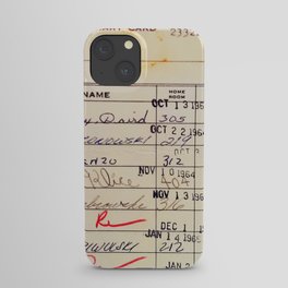 Library Card 23322 iPhone Case