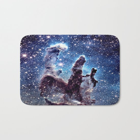 Pillars of Creation Smokey Blues Bath Mat