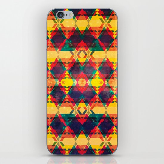 Green Abstract Diamond iPhone & iPod Skin