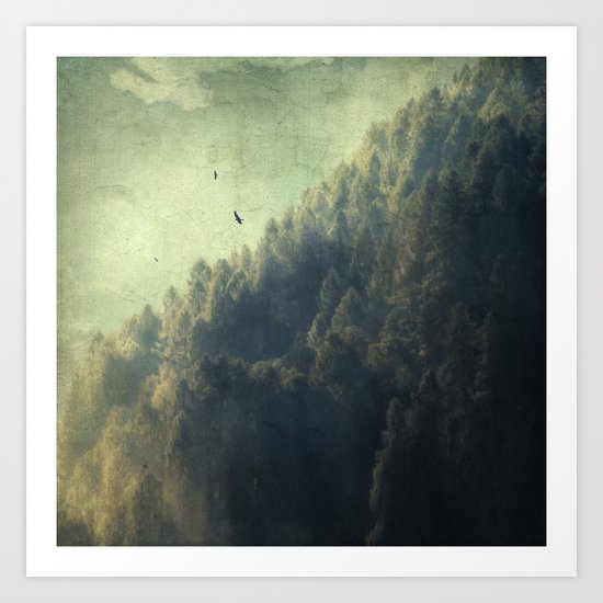 Tree Mountain Art Print