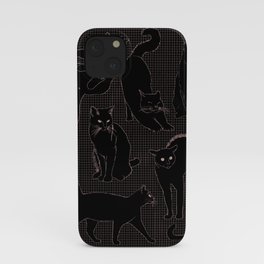 Black Cat Fever iPhone Case