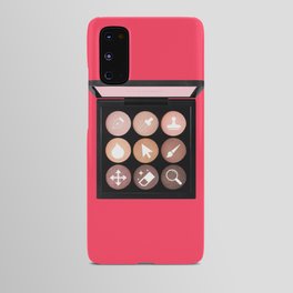 modern makeup red Android Case