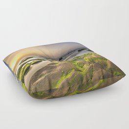 Coast Landscape Photography Floor Pillow