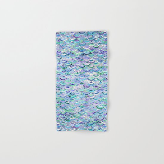 Marble Mosaic in Sapphire and Emerald Hand & Bath Towel