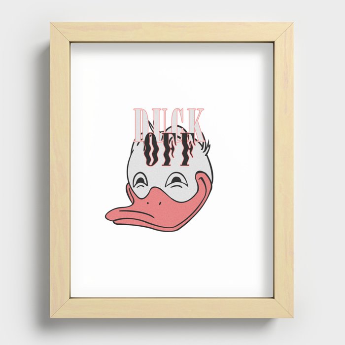 duck duck goose Recessed Framed Print