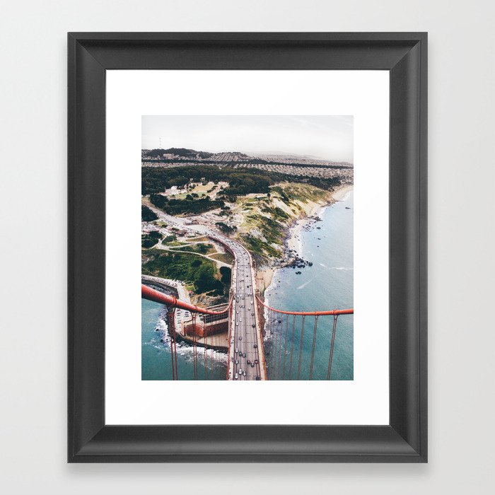 Golden Gate Bridge San Francisco: "I rise above" Framed Art Print